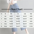 thumbnail image 3 of Olyvenn Stylish Women Ripped Boyfriends Jeans Distressed High Waist Baggy Denim Pants Wide Leg Straight Trousers Y2k Streetwear Pants Light Blue M, 3 of 4