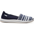 thumbnail image 3 of Clarks Mens Breeze Step Loafer 9 Navy/White Canvas, 3 of 7