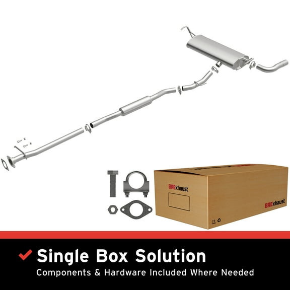 BRExhaust OE Replacement Exhaust System Kit 106-0225: Compatible with 2008-2010 Nissan Rogue 2.5L