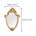 thumbnail image 2 of Howooi European Style Exquisite Makeup Mirror Hanging Mirror Vintage Bathroom Mirror, 2 of 7