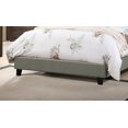 thumbnail image 3 of Eastern King Size Wooden Platform Bedframe with Adjustable HB Grey Polyfiber Upholstery for Bedroom, 3 of 11