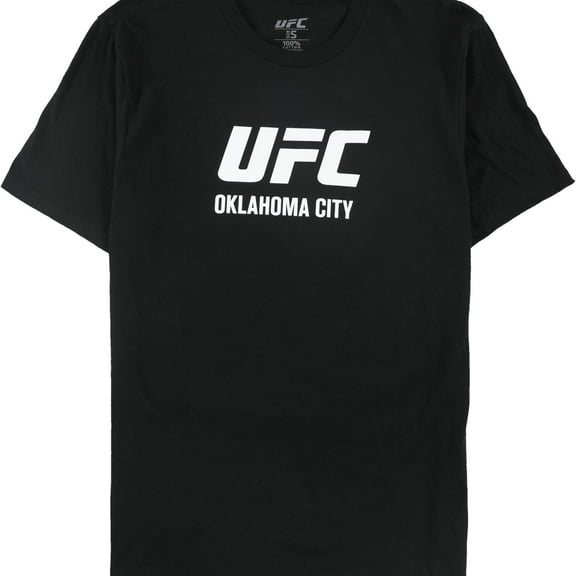 UFC Mens Oklahoma City June 25th Graphic T-Shirt, Black, Small