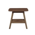 thumbnail image 4 of 1-Shelf Mid-Century Wood End Table in Walnut, 4 of 5