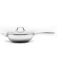thumbnail image 5 of KUCHT Culinary Professional 3-Ply Stainless Steel Wok with Lid, 5 of 8