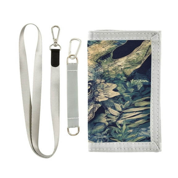 Cloth Purse Boys' Novelty Wallets Girls' Novelty Wallets Men's Wallets Women's Wallets Card Wallet Cash Wallet Student ID Bag Coin Wallet Green Cute Dinosaur