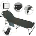 thumbnail image 3 of FICISOG Adults Folding Camping Cot,  Adjustable Reclining Folding Chaise with Pillow&Mattress, 3 of 10