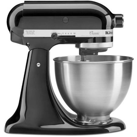 KitchenAid Classic Series Tilt-Head 4.5 Quart Onyx Black Stand (Best Small Powered Mixer)