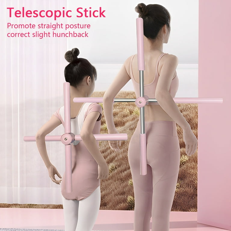 Posture Corrector Retractable Yoga Stick Stretching Tool Yoga Training  Sticks for Posture Back Straightener Humpback Correction Sticks for Adult  and