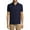 Classic Navy, variant on Mens Solid Pique Polo With Small Pony, Blazing Orange, Large