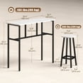 thumbnail image 3 of HOMCOM 6-Piece Bar Table Set with 2 Breakfast Tables 4 Stools for Kitchen, 3 of 10