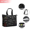 thumbnail image 2 of Math Equations Colorful Graphs Black Pattern Travel Tote Bags for Women Carry On,Large Weekender Bags for Women Travel,Multi Functional Duffle Bag for Work,Shopping,Sports, 2 of 5