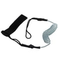 thumbnail image 4 of Paddle Board Leash, Safety Rope High Strength Rebounds Quickly  for Surfboard for Kayak Black,Yellow,Orange,transparent Blue, 4 of 7