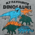 thumbnail image 4 of HILEELANG 2-7T Toddler Little Boys 3-Pack T-Shirts Dinosaur Fire Truck Space Rocket Graphic 100% Cotton Short Sleeve Summer Tees Blue Gray Teal 2T 3T 4T 5T 6T 7T, 4 of 6