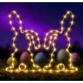 thumbnail image 4 of Easter Decor​ LED Rabbit Silhouette Outline Yellow Lights Festive Holiday Wall Window Hanging, Modern Easter Home Accent, 4 of 5