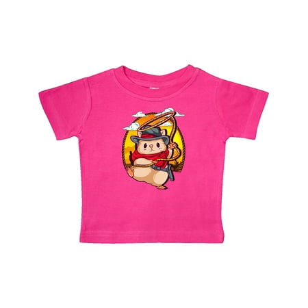 

Inktastic Cowboy Baby Clothes Hamster Gift Baby Boy or Baby Girl T-Shirt