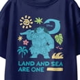 thumbnail image 3 of Disney Moana Land And Sea Are One Maui Youth T Shirt (Navy, XS-XL), 3 of 4
