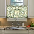 thumbnail image 2 of Yayeee Kitchen Curtains Light Filtering 27"x36" Rod Pocket Short Cafe Window Panel, Olive Leaf, 2 of 7