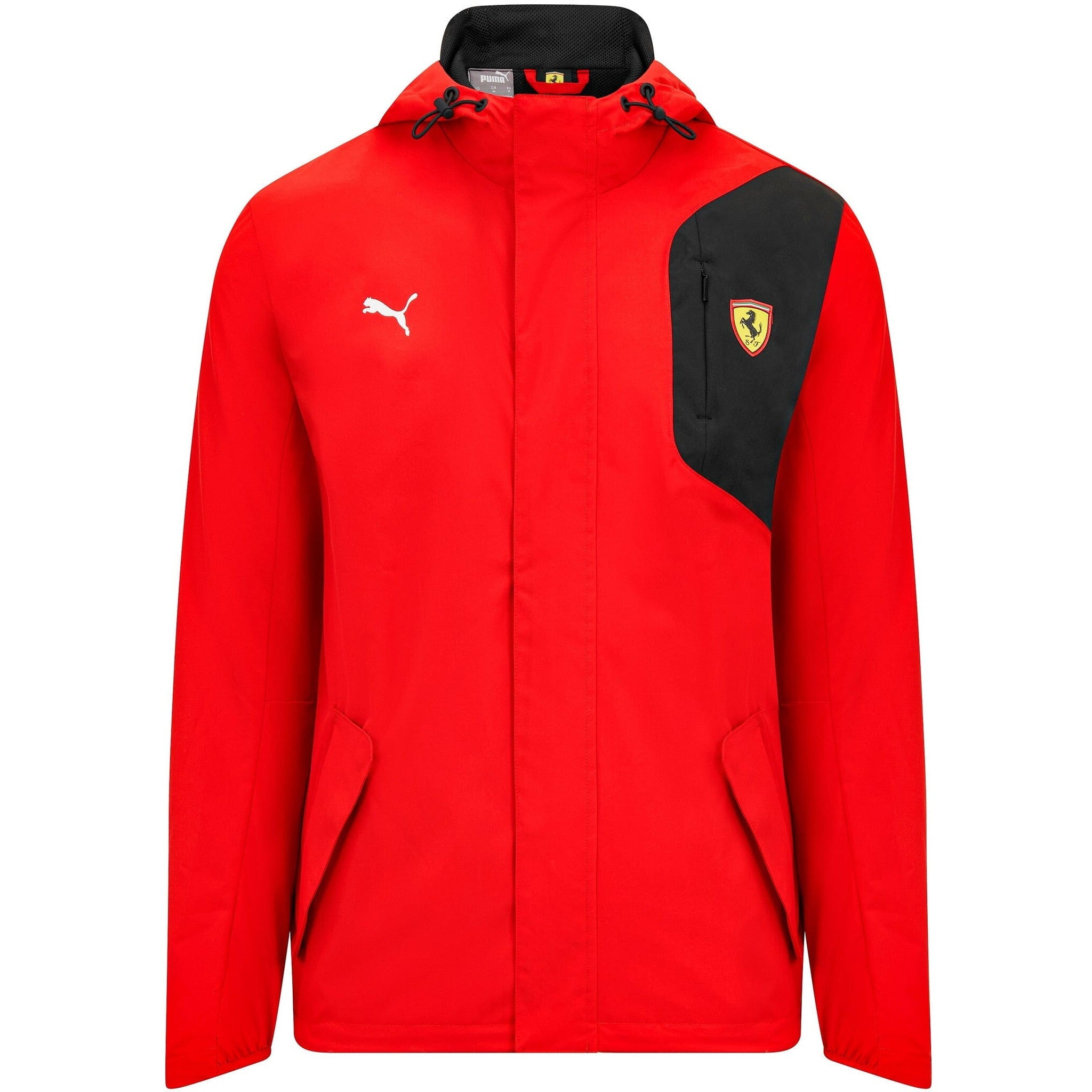 Scuderia Ferrari F1 Puma Men s Rain Jacket Black Red Walmart