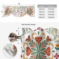 thumbnail image 6 of White Boho Tie Up Valance Curtains for Windows, Kitchen Curtains Window Treatments, Retro Ethnic Colorful Flower Aesthetic Art Short Window Shades Valances for Bedroom Bathroom Cafe 42"x18", 6 of 8
