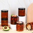 thumbnail image 2 of Tanlade 24 Pcs 16 oz Amber Plastic Jars with Lids Round Cosmetic Containers Leak Proof Refillable Empty Containers for Creams Lotion Body Butter Oil, 2 of 7