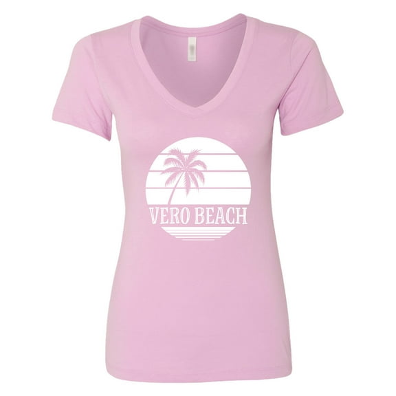 Inktastic Vero Beach Florida Vacation Women's V-Neck T-Shirt
