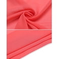 thumbnail image 3 of Paréos Courts pour Femmes Enveloppe de Plage Transparente en Chiffon pour Maillot de Bain Rouge Melon D\'eau TG, 3 of 6
