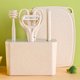 thumbnail image 1 of Juego de herramientas de cocina multifuncional | Colección de utensilios de cocina de 6 piezas: tabla de cortar, bloque de cuchillos, cuchillo de frutas, separador, tijeras, raspador de melón, 1 of 6