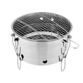 thumbnail image 2 of Barbacoa, barbacoa, barbacoa plegable no redonda, mini parrilla de carbón, carbón, para Picnic, hogar, viaje, jardín de viaje, 2 of 9