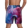 thumbnail image 2 of Lsque Mens Swim Trunks Color Explosion Makeup Brush Pattern - Bathing Suit Compression Liner - Beach Swim Shorts Swimwear - (S-3XL) - Stretch Quick Dry -Medium, 2 of 9