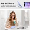 thumbnail image 3 of LAICAIW iPhone 11 Case, Phone Case iPhone 11, Slim Silicone Soft Rubber Shockproof Protective 360° Ring Holder Kickstand Drop Protection Bumper Cute Girl Women Boy Men iPhone 11 Cover,Lavender/Purp, 3 of 7