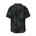 thumbnail image 7 of Kdxio Men's Hawaiian Shirt for Men Short Sleeve Shirt Lavender Flowers Summer Casual Holiday Beach Button Down T-Shirts, 7 of 7