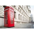 thumbnail image 2 of ABPHOTO 7x5ft Photography Backdrop White European Architecture Red Telephone Booth Marble Floor Street View Photo Background Backdrops, 2 of 4