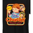 thumbnail image 3 of Chucky - Retro Nice Chucky Wanna Play- Womens Short Sleeve Graphic T-Shirt, 3 of 5