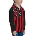 thumbnail image 3 of Easygdp Nautical American Flag Boys Hoodie Kids Sweatshirt Youth Pullover With Hood-X-Large, 3 of 6