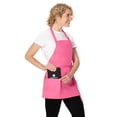 thumbnail image 1 of Delantal Chef Works Ajustable Unisex Tres Bolsillos Rosa Fucsia Talla Única, 1 of 3