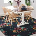 thumbnail image 2 of SAFAVIEH Jardin Rumen Floral Wool Area Rug, Black/Pink, 8' x 10', 2 of 9