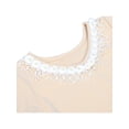 thumbnail image 5 of Sunny Fashion Girls Dress Beige Lace Trim Bell Sleeve Cherry Applique Pearl A-Line Casual Daily 3 Years, 5 of 7