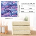 thumbnail image 3 of 6 Pieces of Kitchen Towels 11x11Inch Kitchen Dish Cloths Kitchen Dish Towels Reuseable Cleaning Cloths Purple Lotus Flowers, 3 of 9