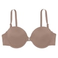 thumbnail image 6 of EliteGoogv Front Closure Bras For Women Lace Bras For Women Padded Semi Cup Push Up Wireless Womens Bras Everyday Bras For Women Khaki 34, 6 of 7