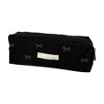 thumbnail image 3 of Celsvanis Pencil Case Large Capacity Pencil Pouch Pen Bag Embroidered Corduroy Stationery Organizer for Students Home Office Supplies, Black, 3 of 7