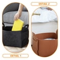 thumbnail image 3 of TABLZONE 2Pcs Felt Crate Assorted Colors Home Storage Box for Desktop Sundries Organizer, 3 of 8