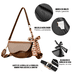 thumbnail image 2 of Bolsa De Sillín Crossbody Bandolera Moda Vintage Para Dama Xtellar negro, 2 of 3