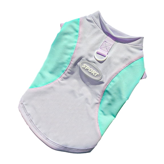 YIFAEUX Sun Protection Dog Shirt Breathable Quick-Drying Ice Silk Dog Cooling T-shirts Summer Pet Sleeveless Clothes for Small Medium Dogs