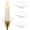 Clear, variant on Glass Bobeches for Candlesticks, 3 PCS Candle Drip Protectors
