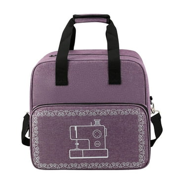 Serger Carrying Case, Universal Overlock Sewing Machine Tote Bag with Shoulder Strap Handles,
