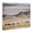 thumbnail image 2 of Wild Horses Roaming Across Western Landscape Canvas Art, 48 x 36, 2 of 6