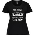 thumbnail image 3 of Inktastic My Aunt is an ER Nurse and a Hero Women's Plus Size T-Shirt, 3 of 5