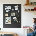thumbnail image 3 of SELEAD Large Felt Pin Board - 48" x 36" Folding Bulletin Board for Home Office School, 4'x3' Wall Decorative Photo Display Family Board with Self-Adhesive Tape, 100 Push Pins - Black, 3 of 8