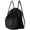 Black | Large, variant on 3-Compartment Sports Drawstring Backpack, Water-Resistant Gym Bag with Wet/Dry Separation, Side Pockets & Zipper Pocket, Lightweight Swim Soccer Basketball Sack
