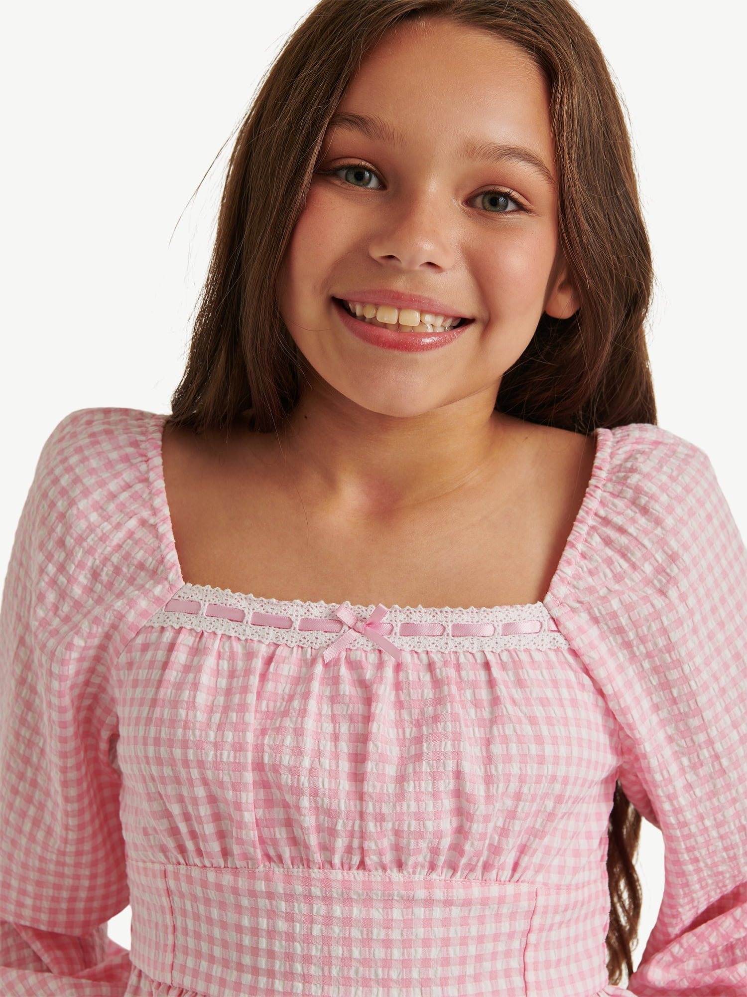 Justice Girl's Peplum Pretty Top, Sizes XS - XLP